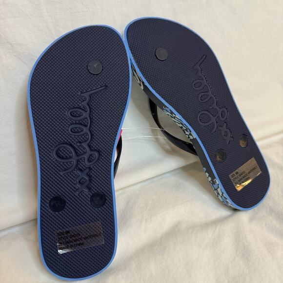 NWT‎ Lilly Pulitzer Sandals Sz 5/6 Floral Flip Flop Women Beach Vacation Travel - Picture 5 of 6